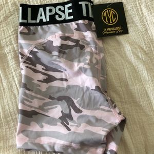 Til you collapse - pink camo shorts - size medium